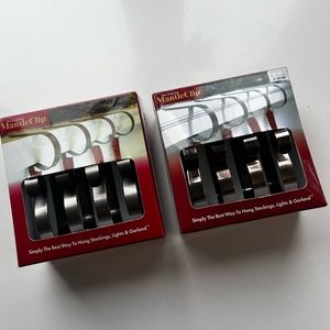 Mantle Clips to hang stockings or garland